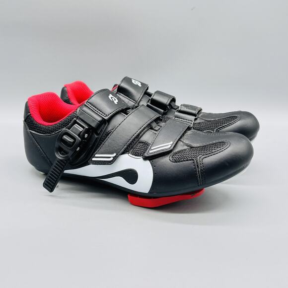 Peloton Shoes Womens 9 Black Red Cycling Look Delta Clipless Cleats Indoor Bike - Picture 2 of 12